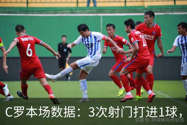 C罗本场数据：3次射门打进1球，送出1记关键传球，获评8.1分